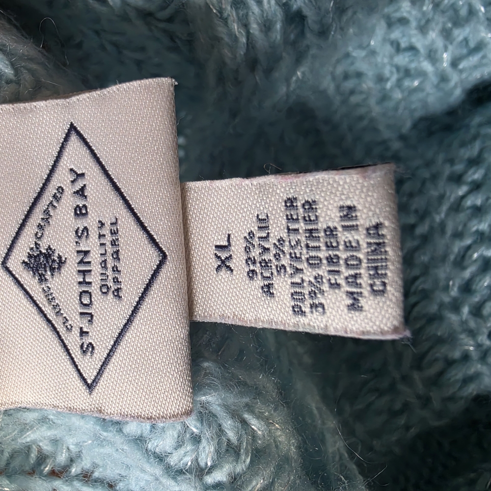 St. John's Bay Soft Knit Sweater - Light Blue